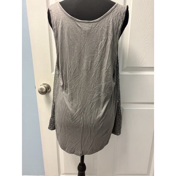 Mossimo Gray Sequin Tank XL - Picture 3 of 6